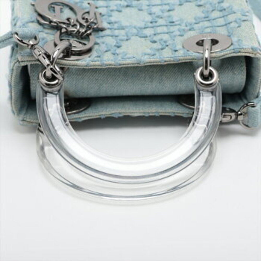 Dior crossbody Christian shoulder denim handbag Lady bag - Picture 5 of 12